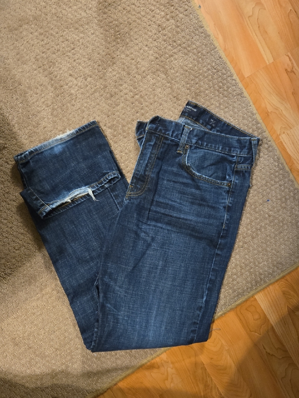 Lucky Brand 329 Men's Dark Indigo Straight Jeans 34x32